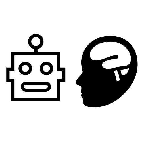 🤖🧠 Emoji Domain black and white Symbola rendering